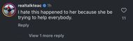 The comment section under Hollywood Unlocked's post about Tokyo Toni getting robbed by her fan. (Image via Instagram/@hollywoodunlocked)